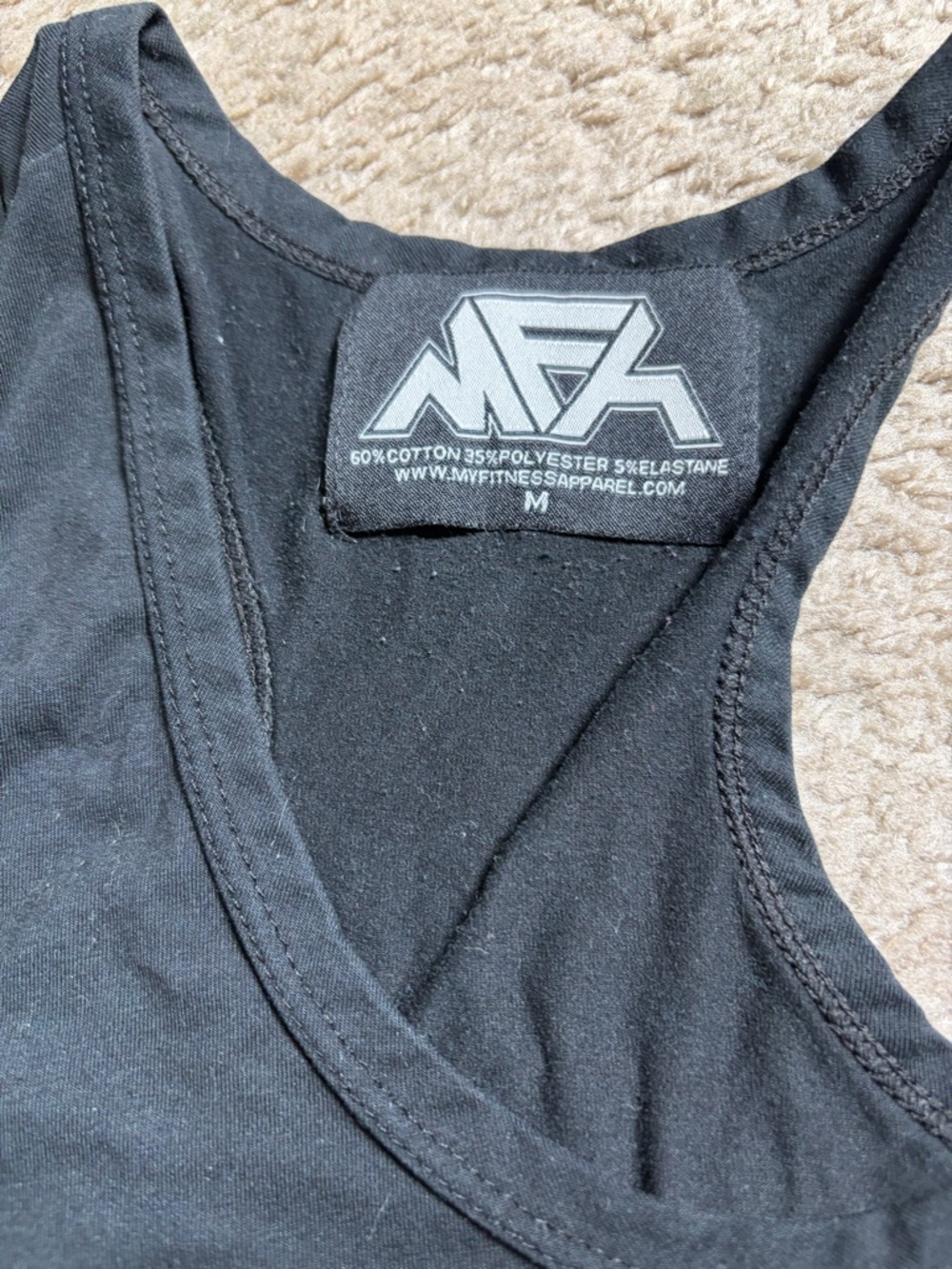 FA Black 'Workout Partner' Racerback Tank - Picture 2 of 2